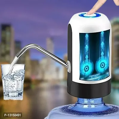 Water Bottle Pump Heavy Duty USB Charging Automatic Water Drinking Dispenser Portable Electric Water Bottle Pack Of 1-thumb0