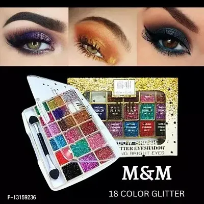 18 Colour Glitter Eyeshadow Pack Of 1-thumb0