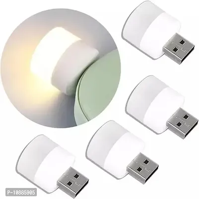 USB Mini LED Night Light Cool White USB-Pack Of 4 LED Light