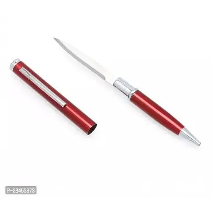 Pen Knife For Hunting Camping  Women Safety- 2 Function Multi Utility Red Knife For Royal People