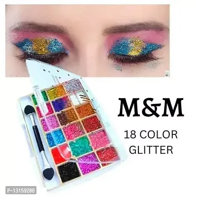 18 Colour Glitter Eyeshadow Pack Of 1