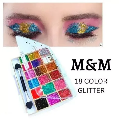 Pack Of 1 18 Colour Glitter Eyeshadow