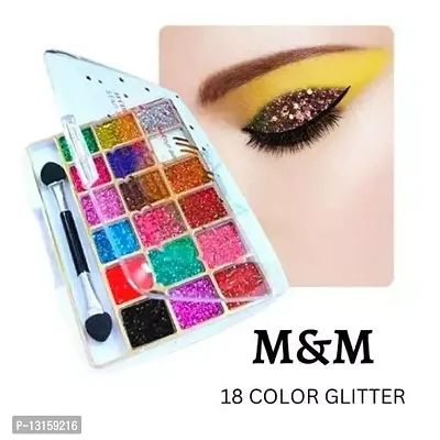 18 Colour Glitter Eyeshadow Pack Of 1