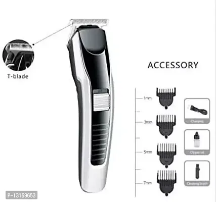 Electric Cordless Hair Clipper for Men, Professional Zero Gapped T Blade Trimmer Pro Li Trimmer, Grooming Hair Cutting Kit Haircut Clipper with Guide Combs Runtime: 42 min Trimmer for Men