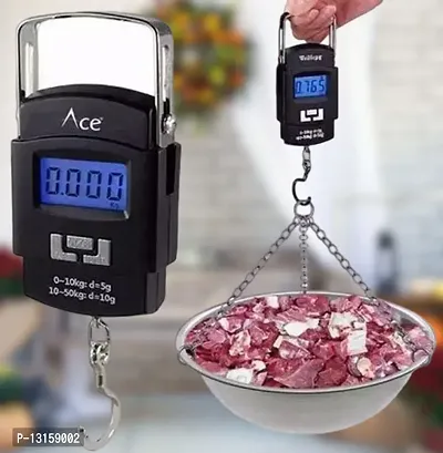 Hanging Scale, LCD Screen 50Kg Weight Capacity Portable Electronic Digital Weight Scale-thumb0