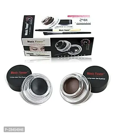 Gel Eyeliner With Brush 32gm - Brown, Black-thumb0