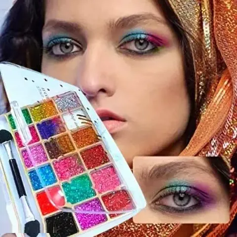 18 Color Glitter Eyeshadow