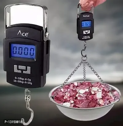 Hanging Scale, LCD Screen 50Kg Weight Capacity Portable Electronic Digital Weight Scale