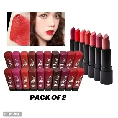 Trendy 3D Lips MIni Matte Lipstick Pack of 20 (Random Shades)-thumb0