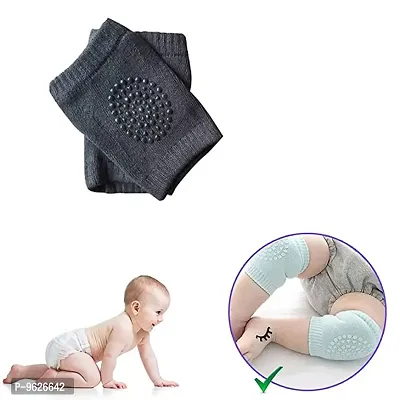 Baby Anti Slip Socks Children Short Knee-Pads (Random Color , Pack Of 1)