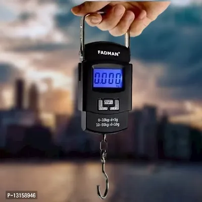 Electronic Portable Fishing Hook Type Digital LED Screen Luggage Weighing Scale- 50 Kg / 110 LB Pack Of 1