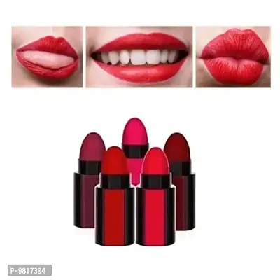 Trendy 5 In 1 Matte Lipstick Pack Of 1 - Random Shades-thumb0