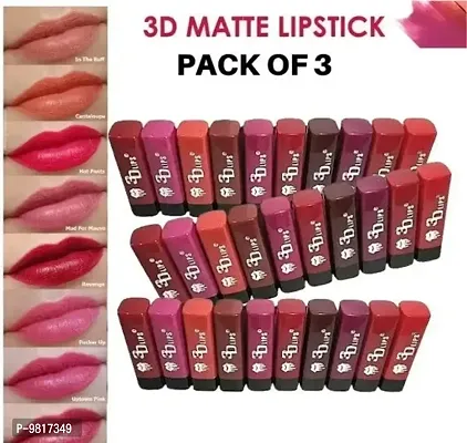 Trendy 3D Lips MIni Matte Lipstick Pack of 30 (Random Shades)-thumb0