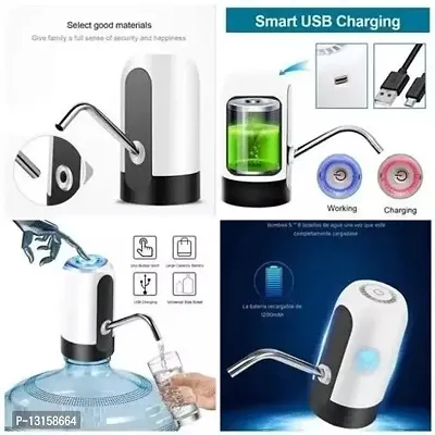 Water Bottle Pump,BPA-Free Electric Drinking Water Pump,USB Rechargeable Portable Water Dispenser, Automatic Shut-off Water Pump Dispenser Pack Of 1-thumb3