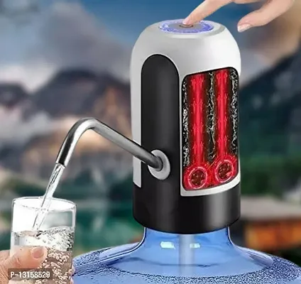 Water Bottle Pump Heavy Duty USB Charging Automatic Water Drinking Dispenser Portable Electric Water Bottle Pack Of 1-thumb0