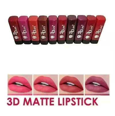 3D Matte Lipstick Multipack For Women
