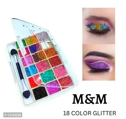 18 Colour Glitter Eyeshadow Pack Of 1-thumb0