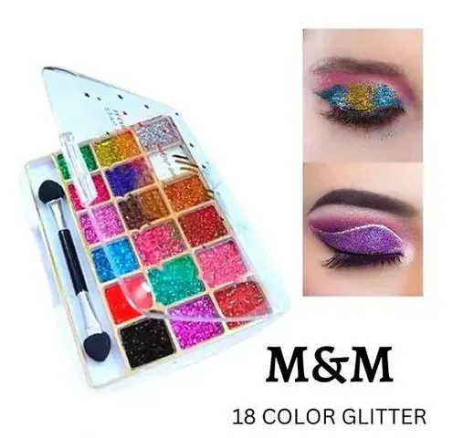 Pack Of 11 8 Colour Glitter Eyeshadow