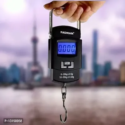 Electronic Portable Fishing Hook Type Digital LED Screen Luggage Weighing Scale, 50 Kg Pack Of 1-thumb0