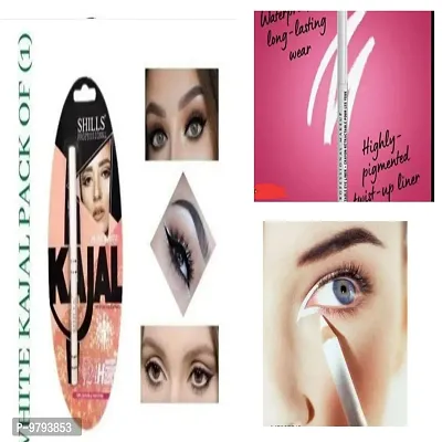 Shills Professional Pure White Kohl And Kajal Auto Eye Pencil - 0.35 Grams