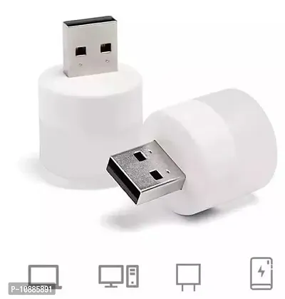USB Mini LED Night Light Cool White USB-Pack Of 2 LED Light