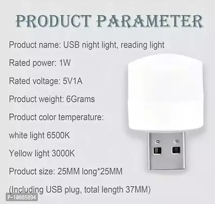 USB Mini Bulb Light With Connect All Mobile Wall Charger 3 LED Light-thumb3
