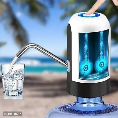 Water Bottle Pump Heavy Duty USB Charging Automatic Water Drinking Dispenser Portable Electric Water Bottle Pack Of 1-thumb0