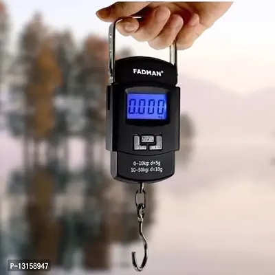 Electronic Portable Fishing Hook Type Digital LED Screen Luggage Weighing Scale, 50 Kg Pack Of 1-thumb0