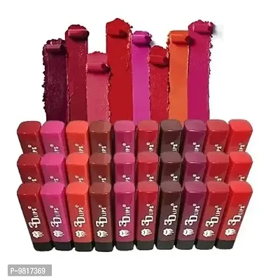 Trendy 3D Lips MIni Matte Lipstick Pack of 30 (Random Shades)