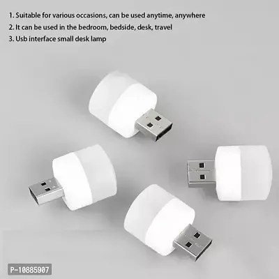 USB Mini Bulb Light With Connect All Mobile Wall Charger 4 LED Light