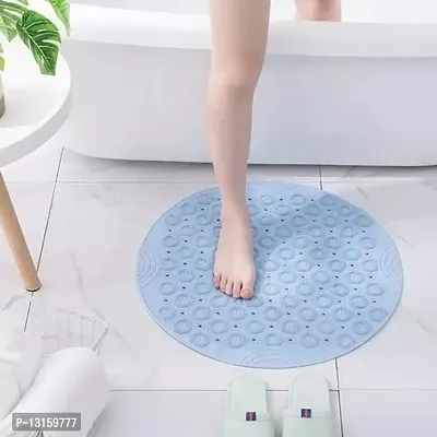 Foot Brush Scrubber Massager Anti Slip Shower Mats Bath Wash Cushion Tub Mat Foot Acupressure Silicone Mat Bathroom Floor Mats Anti Slip Bathroom Rubber Mat Pack Of 1