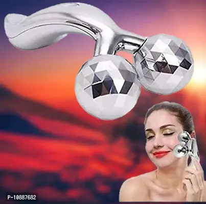 &nbsp;3D Manual Roller for Face Lift Instrument 2 Wheel Shaping Skin Tightening Massager-thumb0