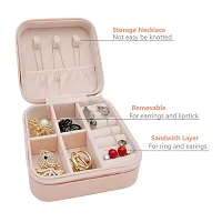 Small Jewellery Box, Travel Portable Leather Jewelry Organiser Box For Ring, Pendant, Earring, Necklace, Bracelet Organizer Storage Holder Boxes-thumb2