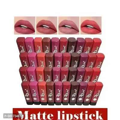 Trendy 3D Lips MIni Matte Lipstick Pack of 40 (Random Shades)