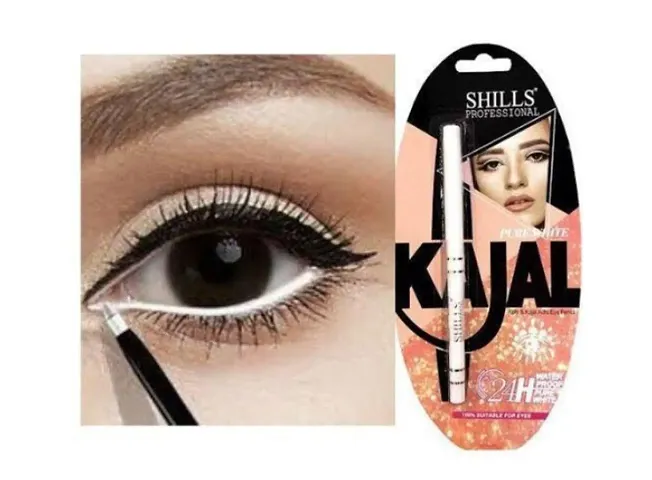 Shills Professional White Kohl And Kajal Auto Eye Pencil- 0.35 Grams