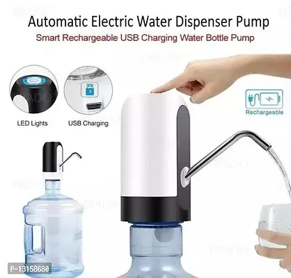 Water Bottle Pump Heavy Duty USB Charging Automatic Water Drinking Dispenser Portable Electric Water Bottle Pack Of 1-thumb0