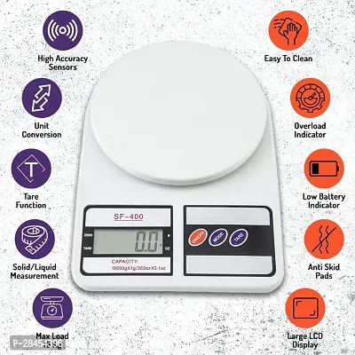 Digital Kitchen Weighing Machine Multipurpose Electronic Weight Scale With Back Lite LCD Display for Measuring Food, Cake, Vegetable, Fruit (KITCHEN SCALE)-thumb3