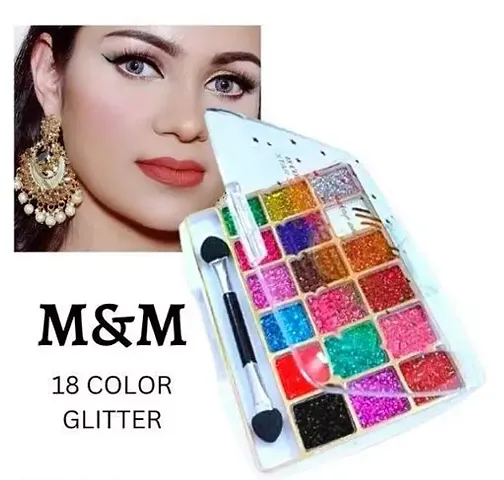 Pack Of 11 8 Colour Glitter Eyeshadow