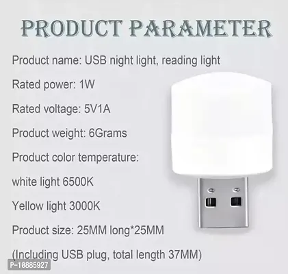 USB Mini Bulb Light With Connect All Mobile Wall Charger 8 LED Light-thumb3