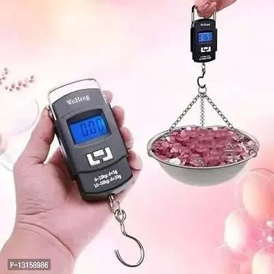 Electronic Portable Fishing Hook Type Digital LED Screen Luggage Weighing Scale- 50 Kg / 110 LB Pack Of 1-thumb3