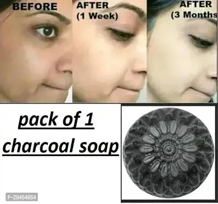 Activated Charcoal Handmade Bathing Shop For Skin Whitening 100Gm-thumb0