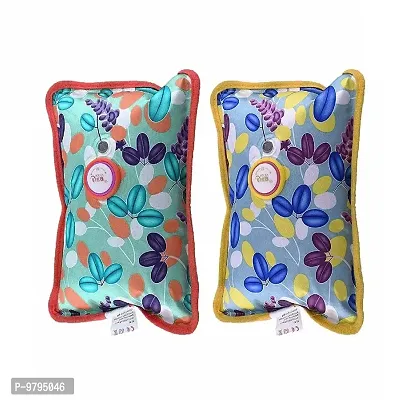 Electric Heating Pad Heat Pouch Hot Water Bottle Bag For Pain Relief - Pack Of 2