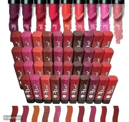 Trendy 3D Lips MIni Matte Lipstick Pack of 40 (Random Shades)