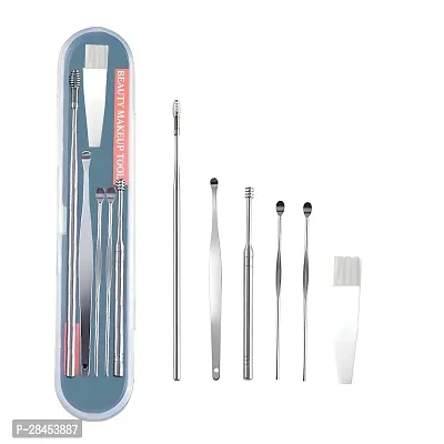 Resuable Ear Cleaner Tool Set with Storage Box - Ear Wax Remover - 6 Pc, (EarCleaner6Pcs)-thumb0