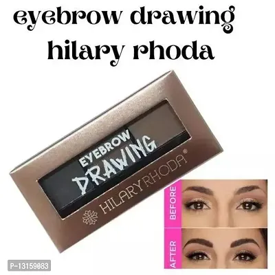 Hilaryrhoda Eyebrow Drawing Adding Depth To Define A Full Brow. Most Palettes Accommodate More Shades And An Angled Brush Pack Of 2-thumb0