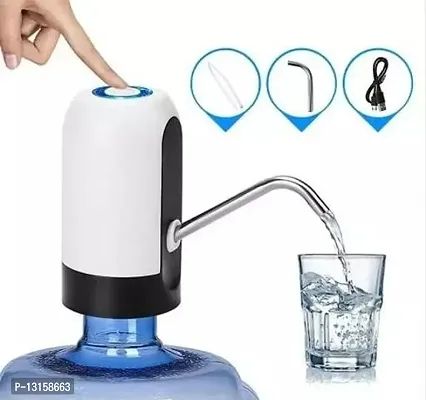 Water Bottle Pump Heavy Duty USB Charging Automatic Water Drinking Dispenser Portable Electric Water Bottle Pack Of 1-thumb0