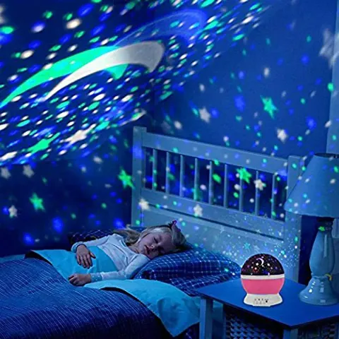 360 Degree Projector Decorative Moon Night Light Lamp