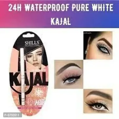 Shills Professional White Kohl And Kajal Auto Eye Pencil- 0.35 Grams-thumb0