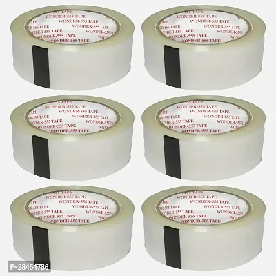 Packaging Tape Premium Grade 48 mm width 200 meter length Transparent (Set of 6)