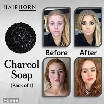 Activated Charcoal Handmade Bathing Shop For Skin Whitening 100Gm-thumb0